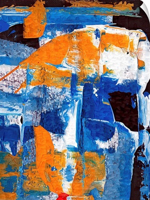 Orange and Blue Abstract