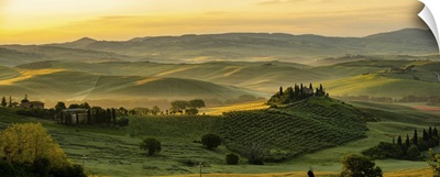 Panorama Hills And Meadow, Tuscany, Italy