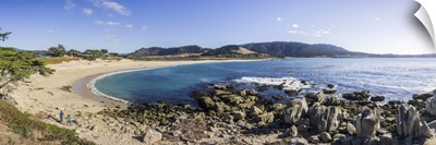 Panoramic View Of Carmel River State Beach, Monterey Peninsula, California