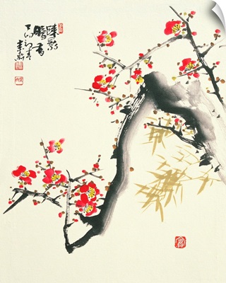 Plum Blossoms On A Branch