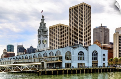 Port Of San Francisco Clock Tower And The Ferry Building Marketplace
