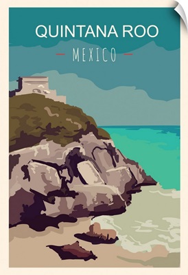 Quintana Roo Modern Vector Travel Poster