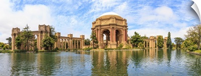San Francisco Panorama, Exploratorium, And Palace Of Fine Art, California