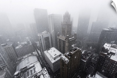 Snow Storm In Chicago