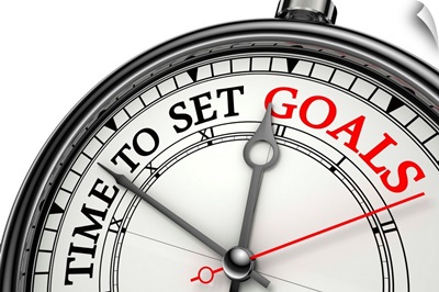 Time To Set Goals Clock