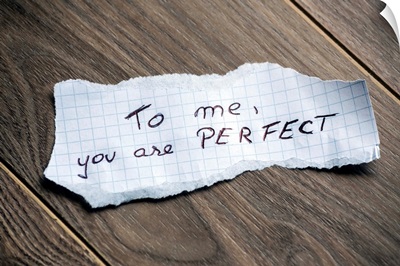 To Me, You Are Perfect