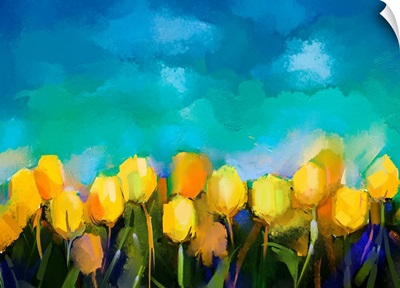 Tulip oil painting