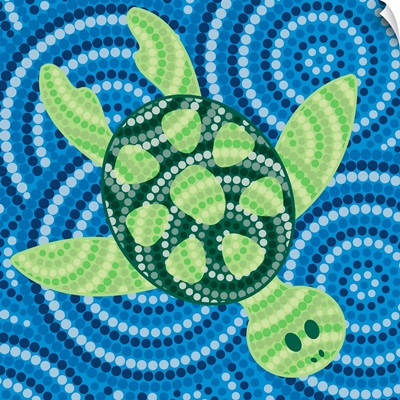 Turtle - Aboriginal Dot Painting