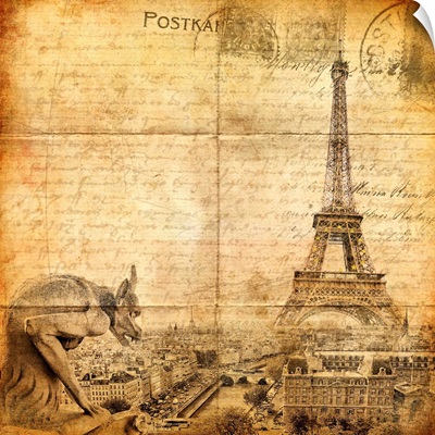 Vintage Letter - Paris