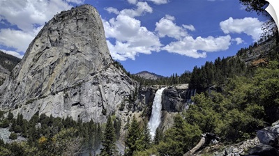 Waterfalls And Mountains Of Yosemite Valley, California