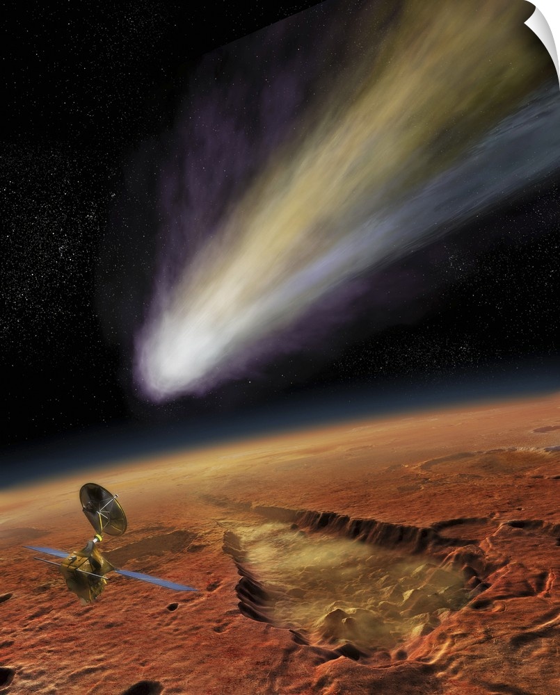 2014 Comet over Aromatum, Mars.