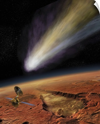 2014 Comet over Aromatum, Mars