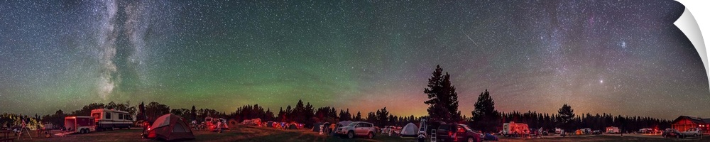 August 19, 2012 - A 360 degree panorama of the main observing field at the Meadows Campground at Cypress Hills Interprovin...