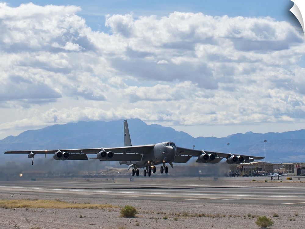 March 4, 2014 - A B-52 Stratofortress takes off during Red Flag 14-2 at Nellis Air Force Base, Nevada.