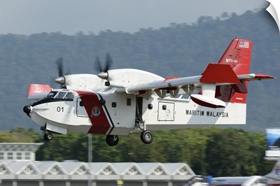 A Bombardier Aerospace CL-415 MP of the Malaysian Maritime Enforcement Agency