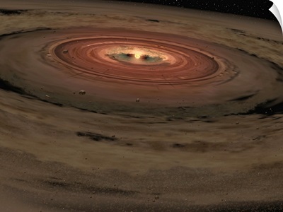 A brown dwarf surrounded by a swirling disk of planetbuilding dust