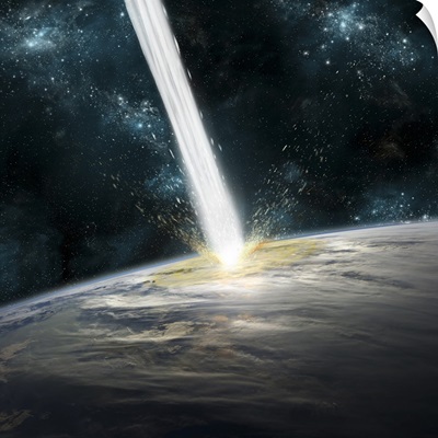 A comet strikes Earth