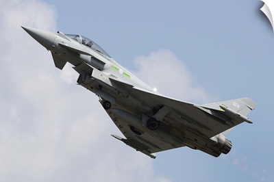 A Eurofighter Typhoon of the Royal Air Force in flight