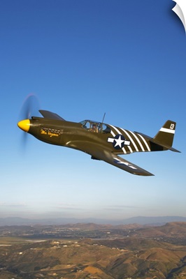 A P 51A Mustang in flight