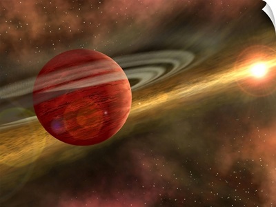 A possible newfound planet spins through a clearing