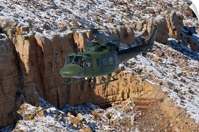 A UH-1N Twin Huey near Kirtland Air Force Base, New Mexico