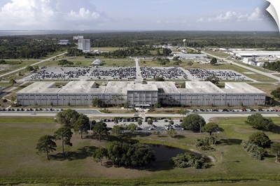 Aerial view of Kennedy Space Center