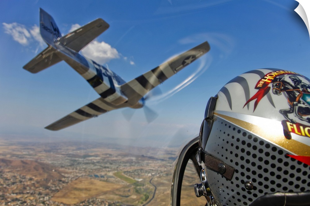 Airborne with The Horsemen, the only modern P-51D Mustang aerobatic flight team.