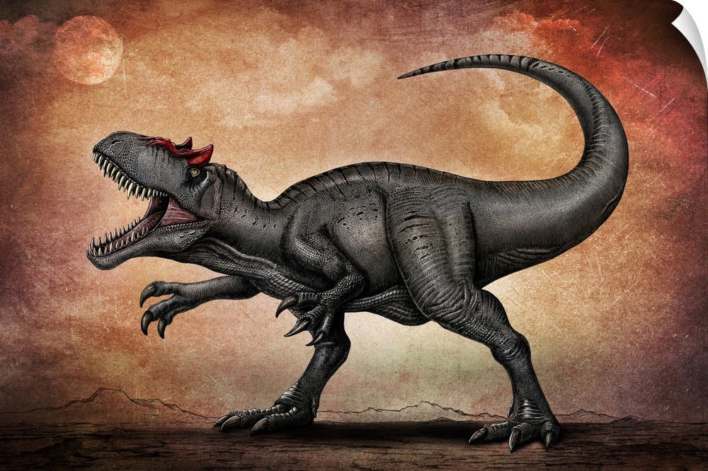 Allosaurus dinosaur.