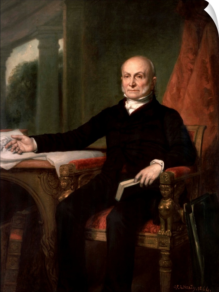 American history painting of President John Quincy Adams.