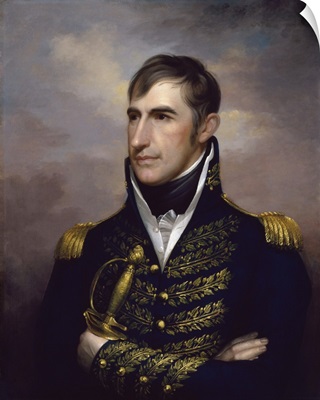 American history painting of President William Henry Harrison