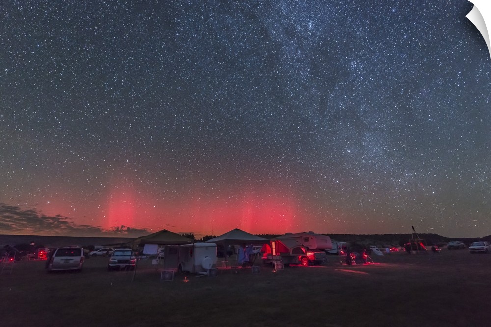 A rare aurora display over Okalahoma during the Okie-Tex Star Party.