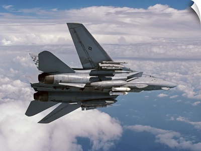 An F-14A Tomcat returning form an Operation Southern Watch mission
