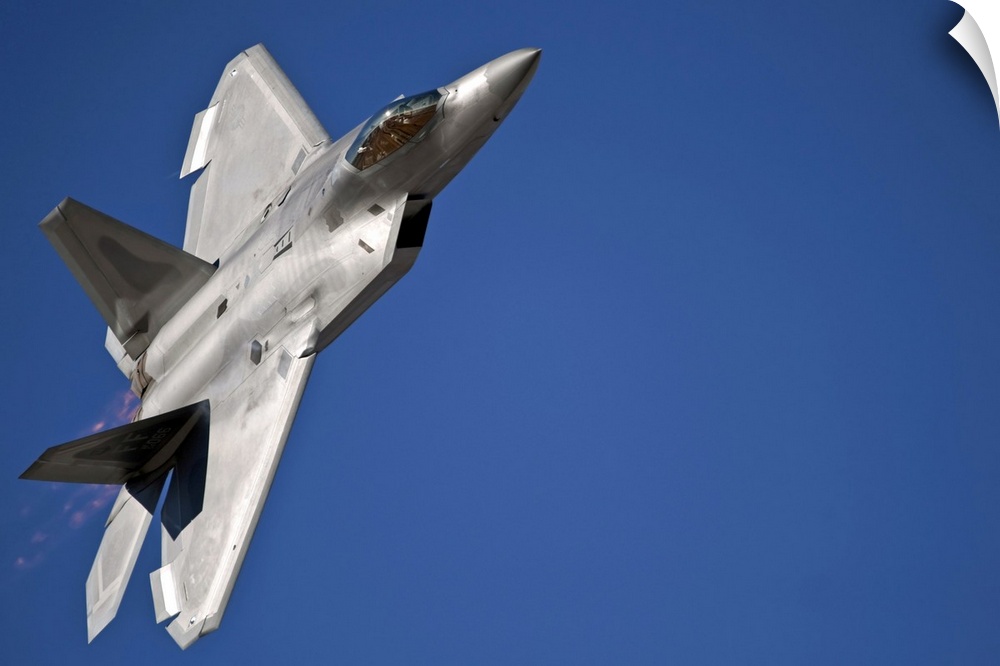 November 12, 2010 - An F-22 Raptor aircraft performs during Aviation Nation 2010 at Nellis Air Force Base, Nevada. The air...