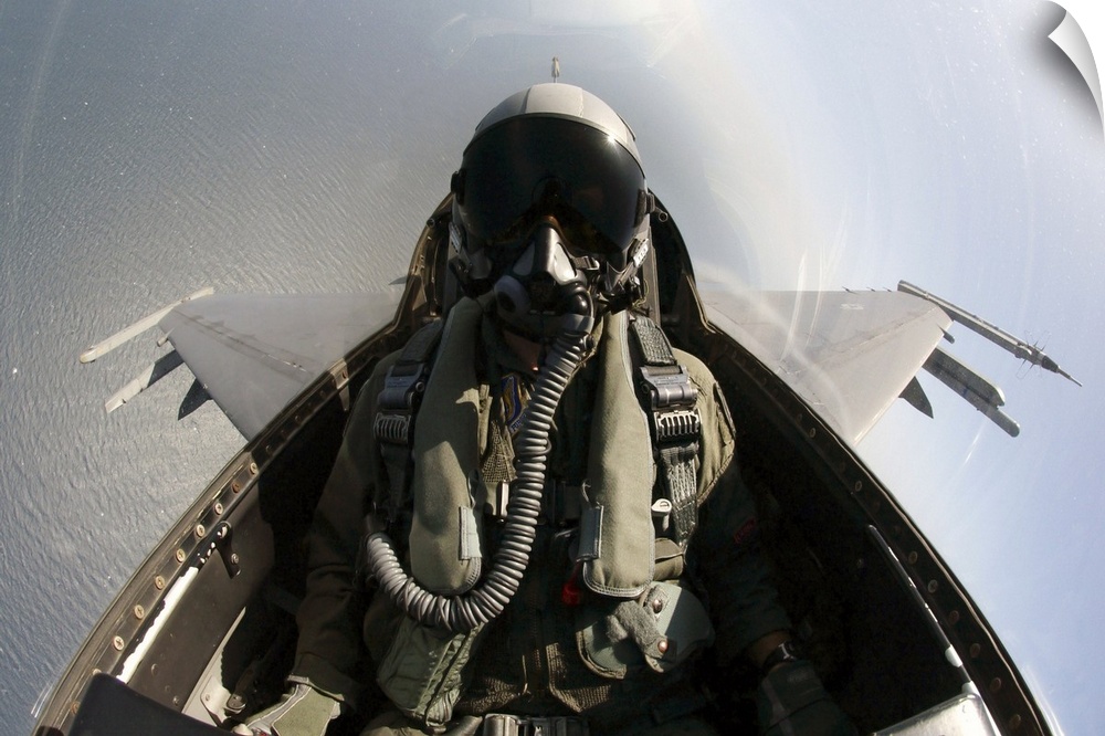 An F16 Fighting Falcon in flight