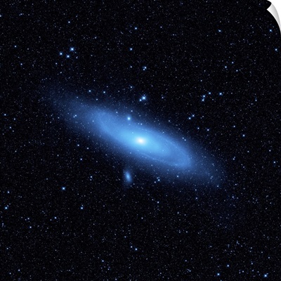 Andromeda galaxys older stellar population in blue