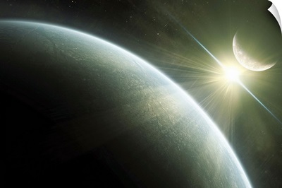 Artist's concept of Epsilon Eridani, a possible habitable planet