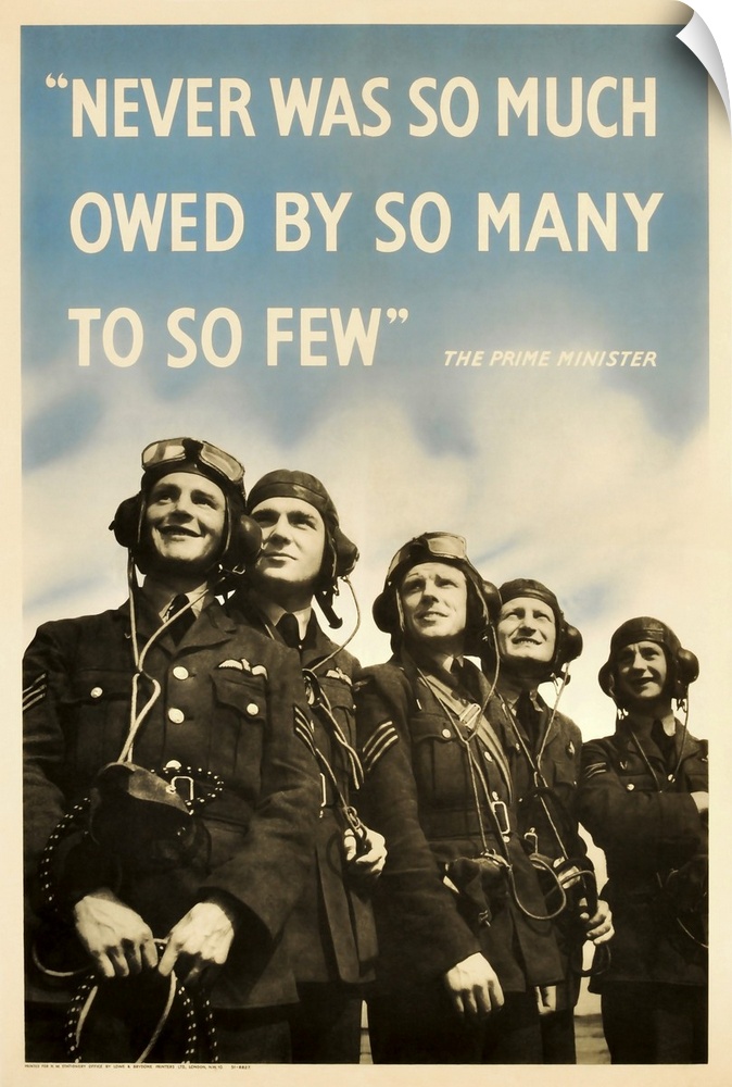 British military history poster featuring members of The Royal Air Force.