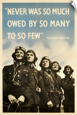British Military History Poster Featuring Members Of The Royal Air Force
