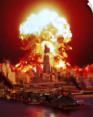 Chicago disintegrates as a nuclear explosion erupts in the middle of the city