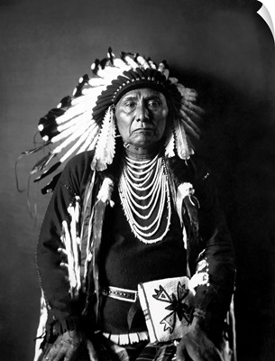 Chief Joseph Of The Nez Perce Tribe In Full Traditional Tribal Dress, Circa 1900