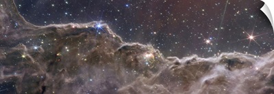 Combined Nircam And MIRI Image Of The Starforming Region NGC 3324 In The Carina Nebula