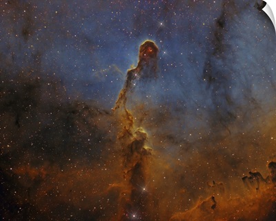 Detailed View Of IC 1396, The Elephant Trunk Nebula