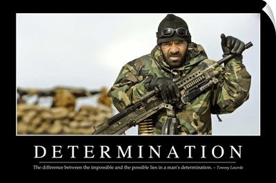 Determination: Inspirational Quote and Motivational Poster