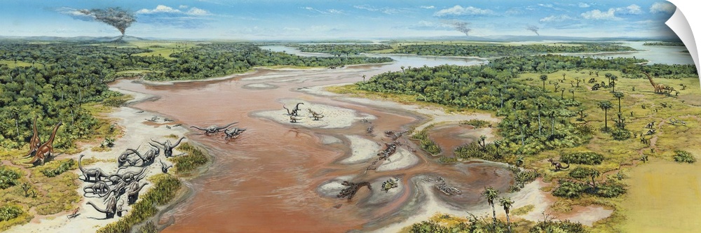 Dinosaur National Monument panorama. Late Jurassic of North America.
