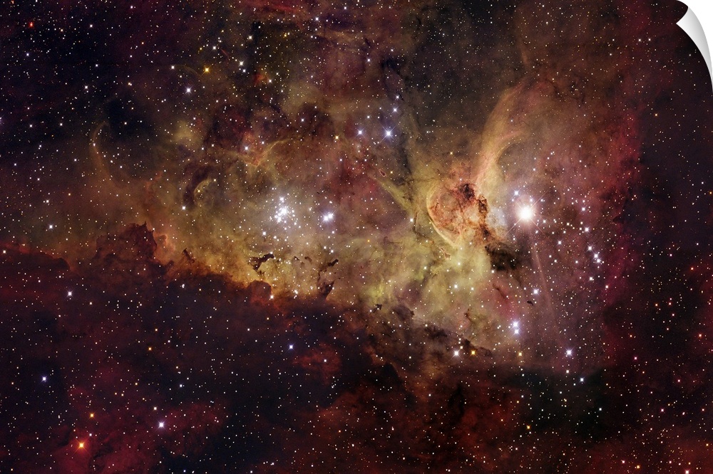 The hypergiant star Eta Carinae nebula glowing brightly in space.