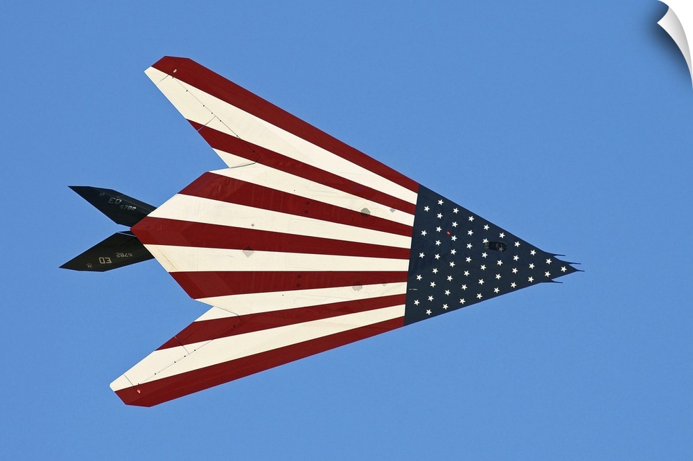 F-117 Nighthawk flying over California.