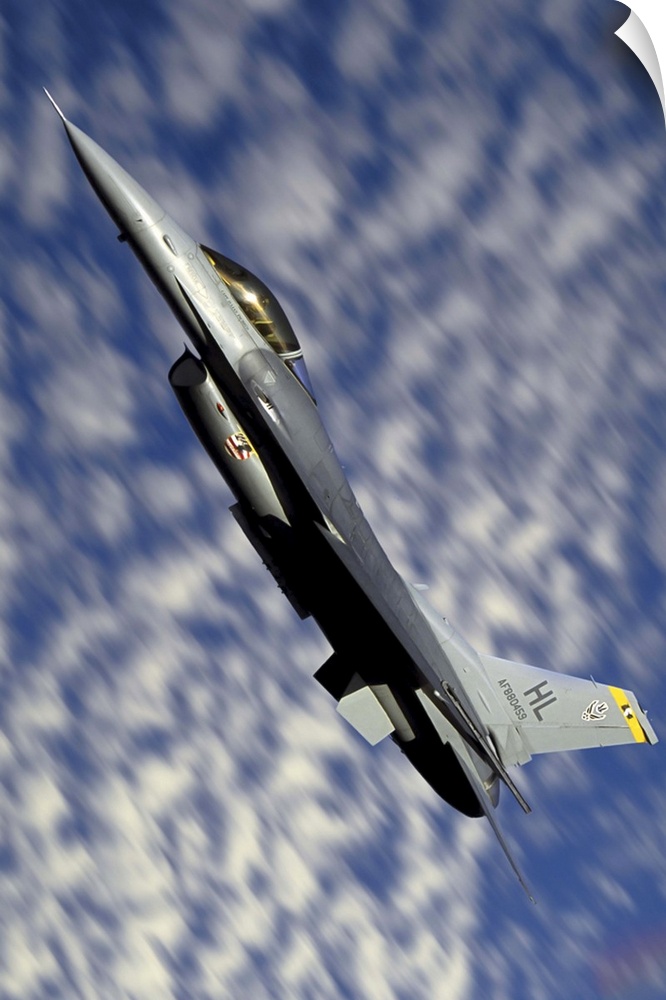 F-16 Fighting Falcon flying over Fallon, Nevada.