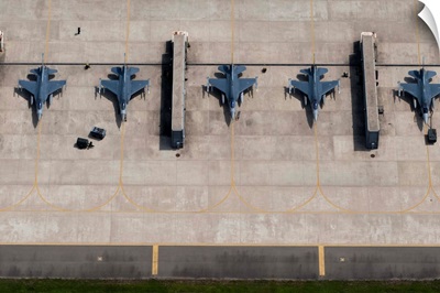 F-16 Fighting Falcons at Kunsan Air Base, South Korea
