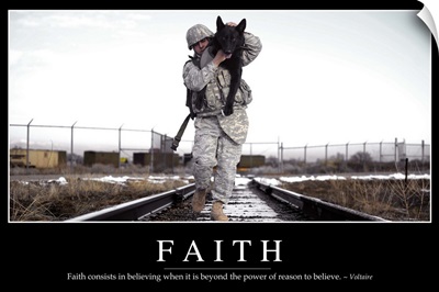 Faith: Inspirational Quote and Motivational Poster