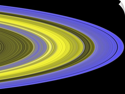 Falsecolor image of Saturns rings